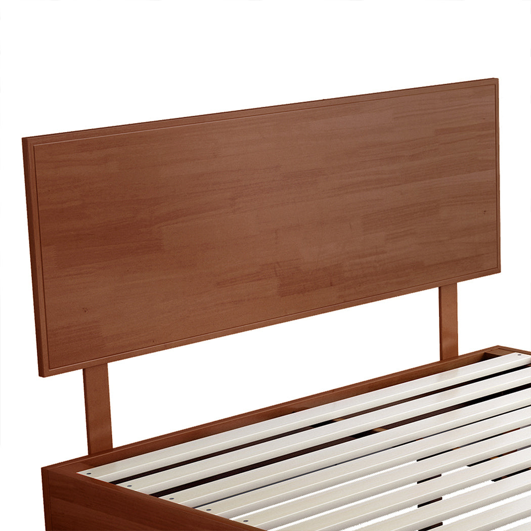 Levede Queen Rubberwood Bed Frame