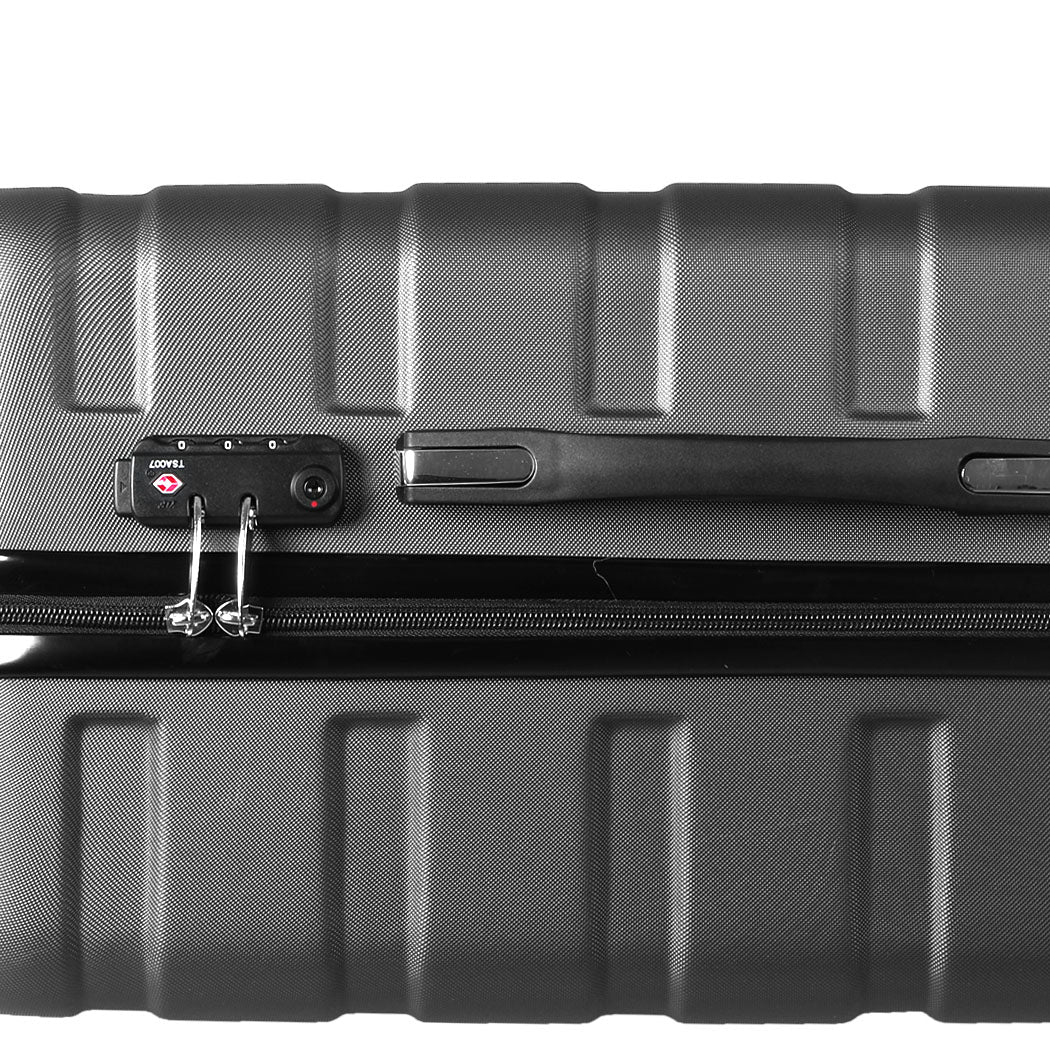 Slimbridge 20" Carry On Luggage Case Black 20 inch