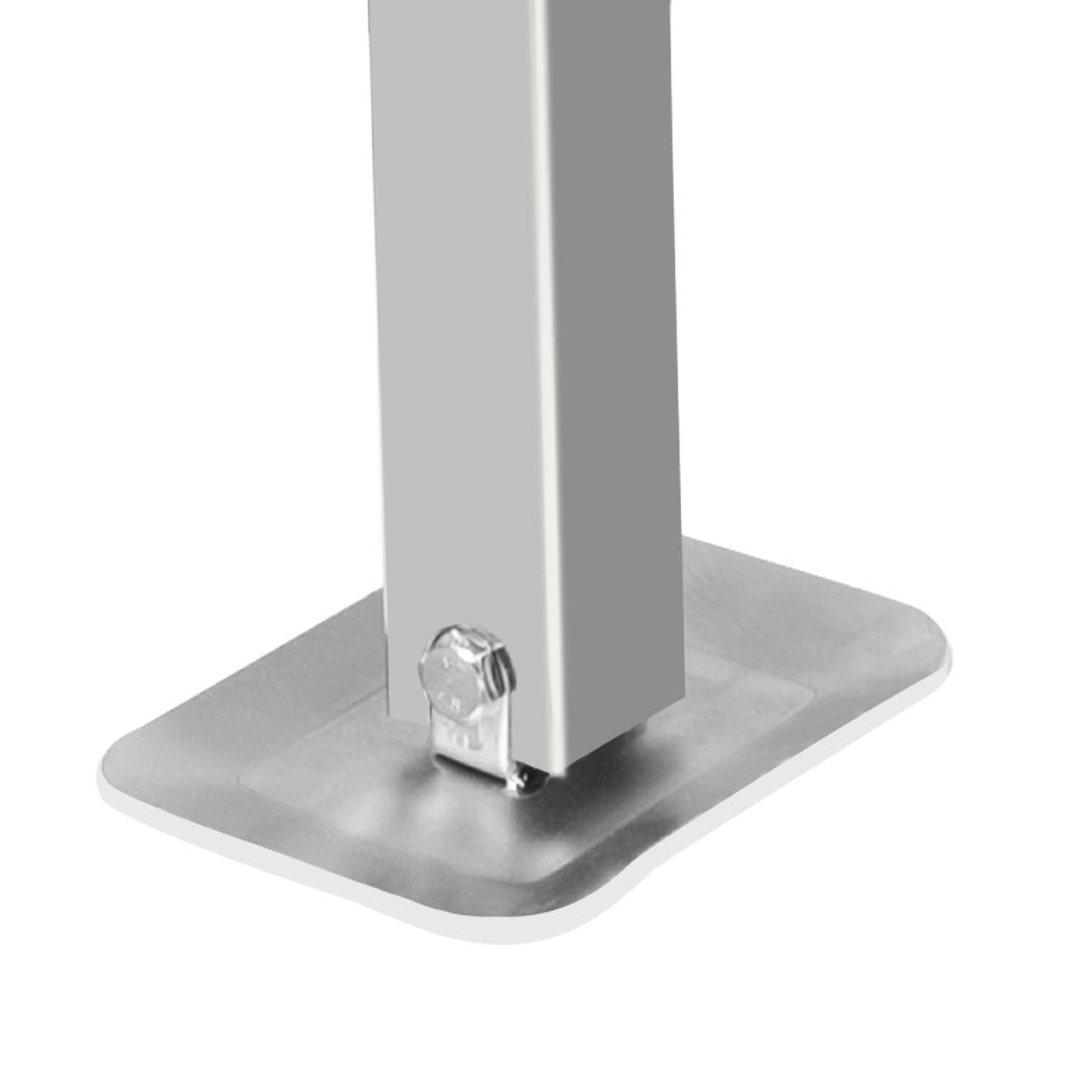 Manan 2X 410mm-545mm Drop Down Corner Silver