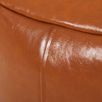 Marlow Bean Bag Chair Cover PU Couch Tan