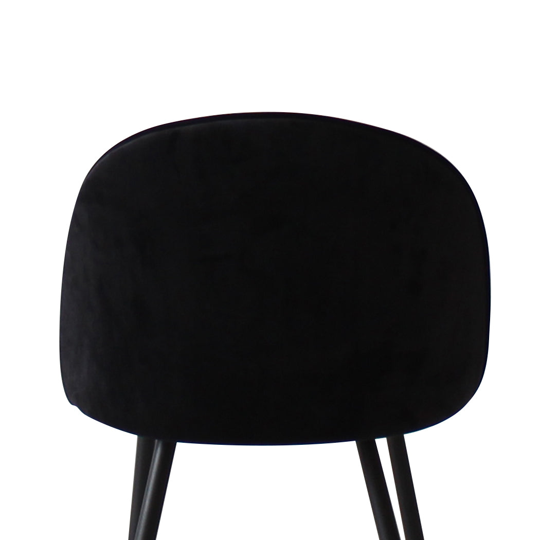 Levede 2x Dining Chairs Kitchen Cafe Black