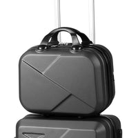 Slimbridge 2pcs 20"Travel Luggage Set Dark Grey