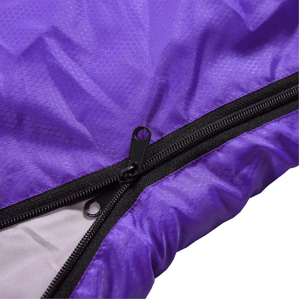 Mountview Single Sleeping Bag Bags Outdoor Purple