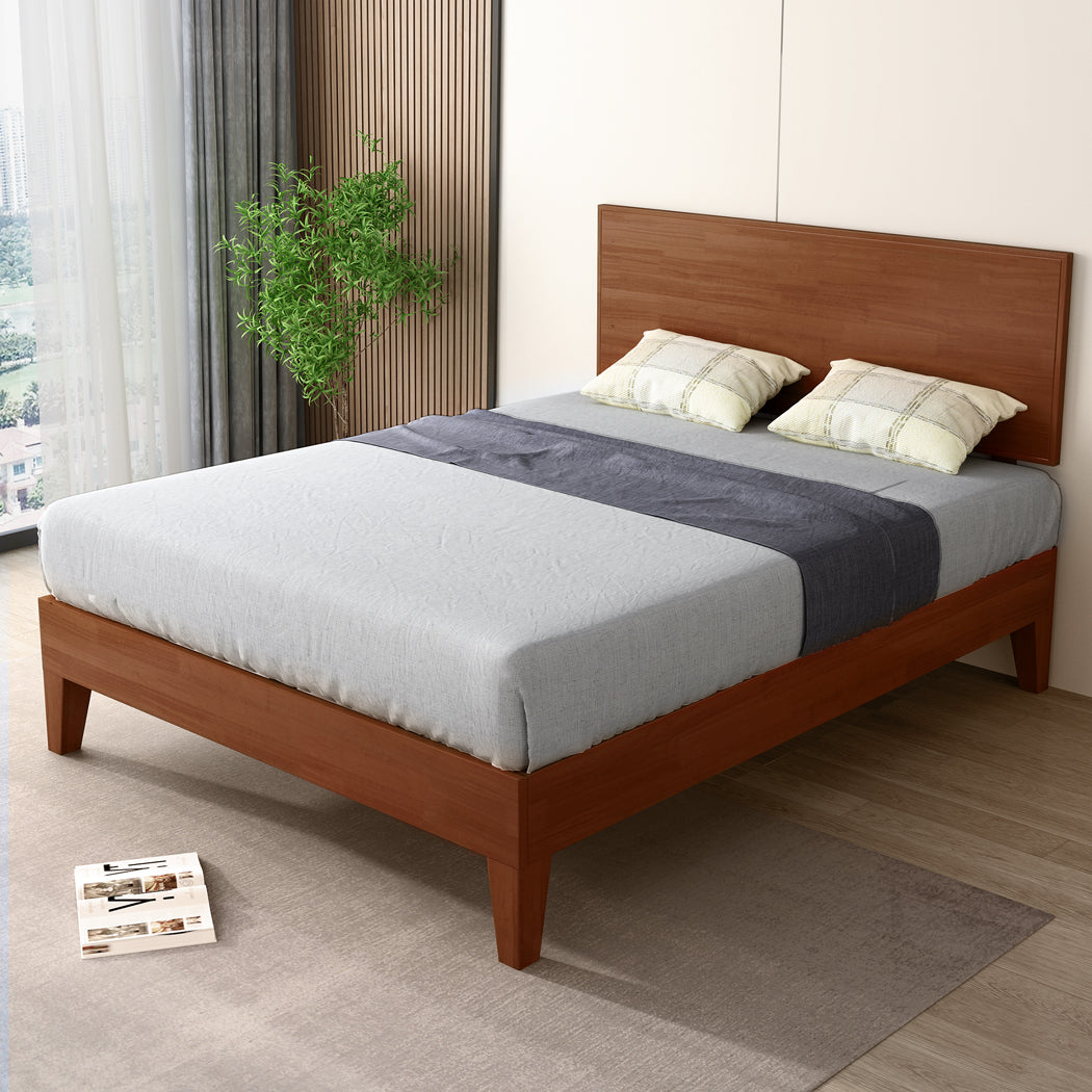 Levede Double Rubberwood Bed Frame