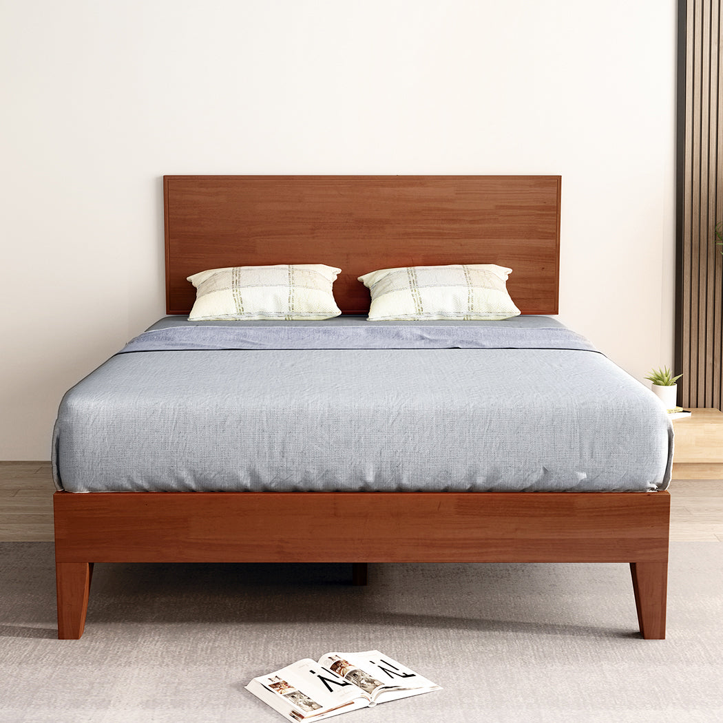 Levede Double Rubberwood Bed Frame