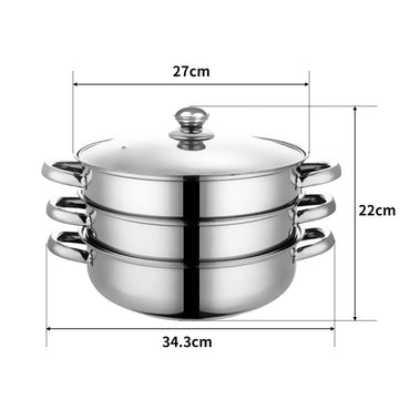 TOQUE Stainless Steel Steamer Meat Vegetable