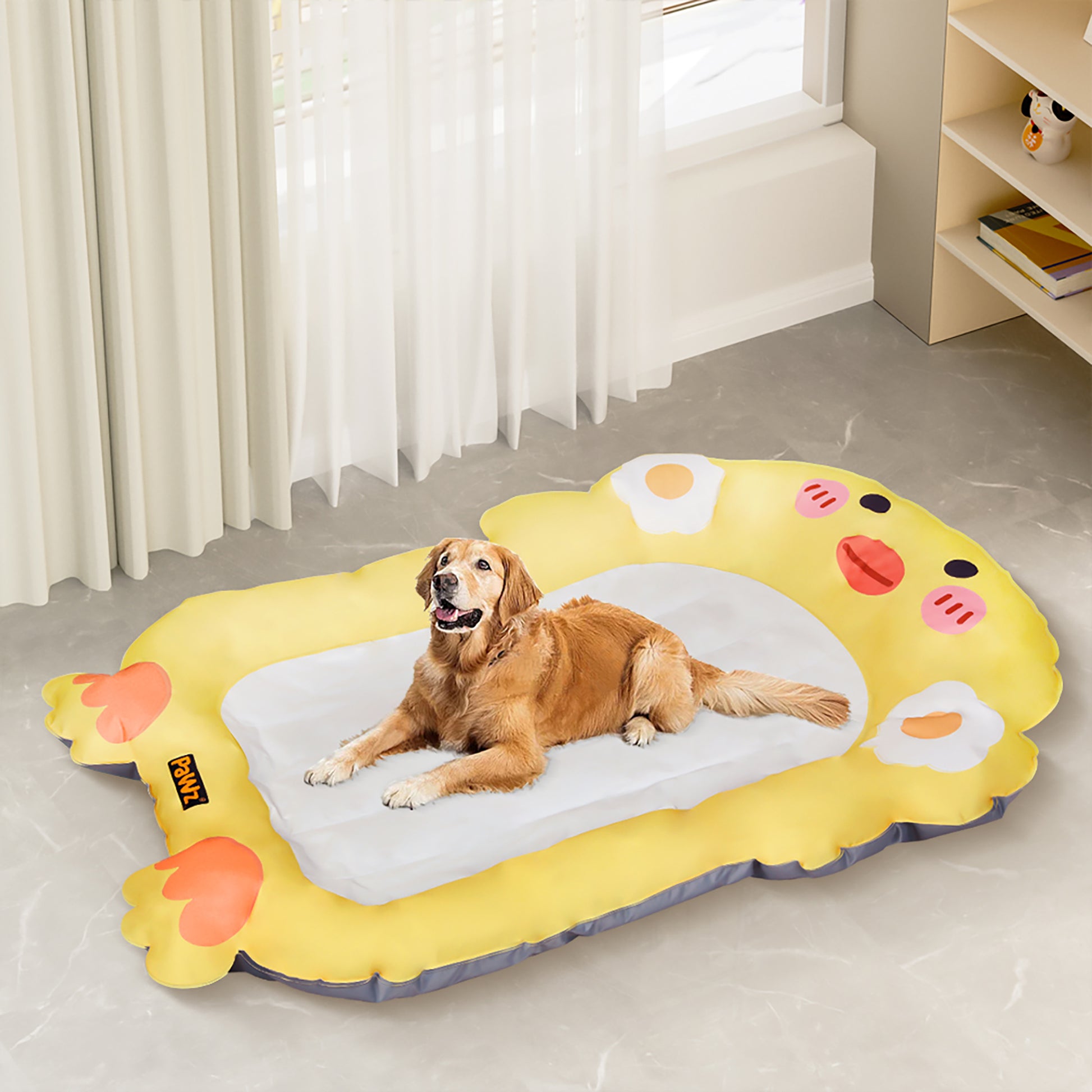 PaWz Pet Cooling Mat Dog Cat Human Size Yellow