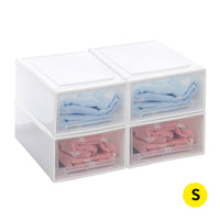 Plastic Storage Drawers Stackable Containers S 4PK Small